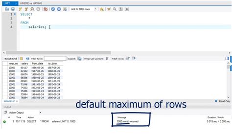 How to Limit the Number of Rows in Oracle SQL After .